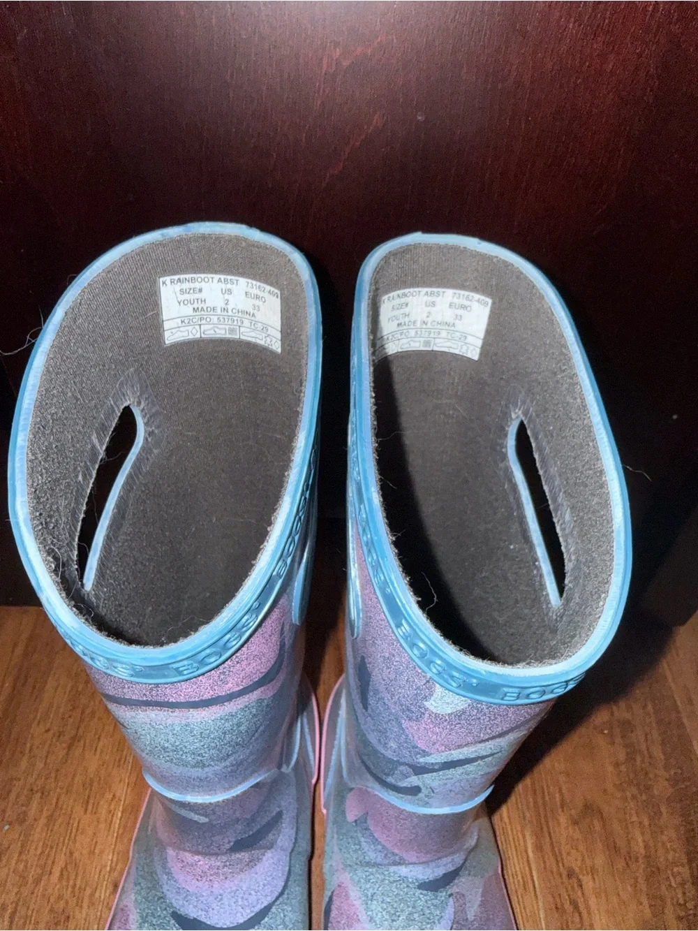 Bogs Kids Glitter Purple & Pink Rain Boots